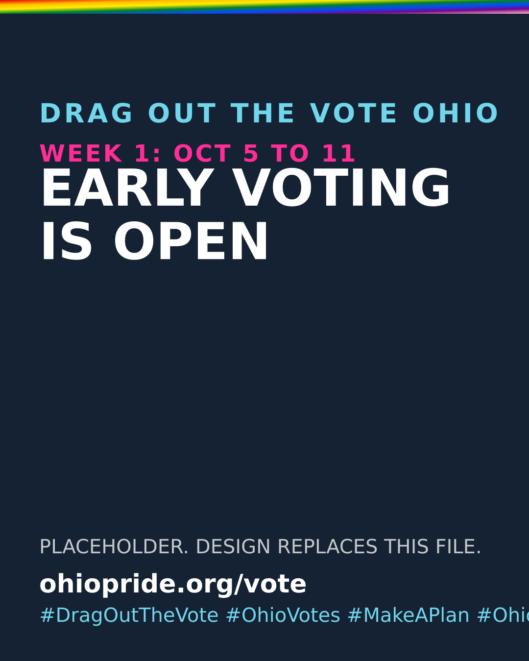 Week 1 feed graphic: Early voting is open