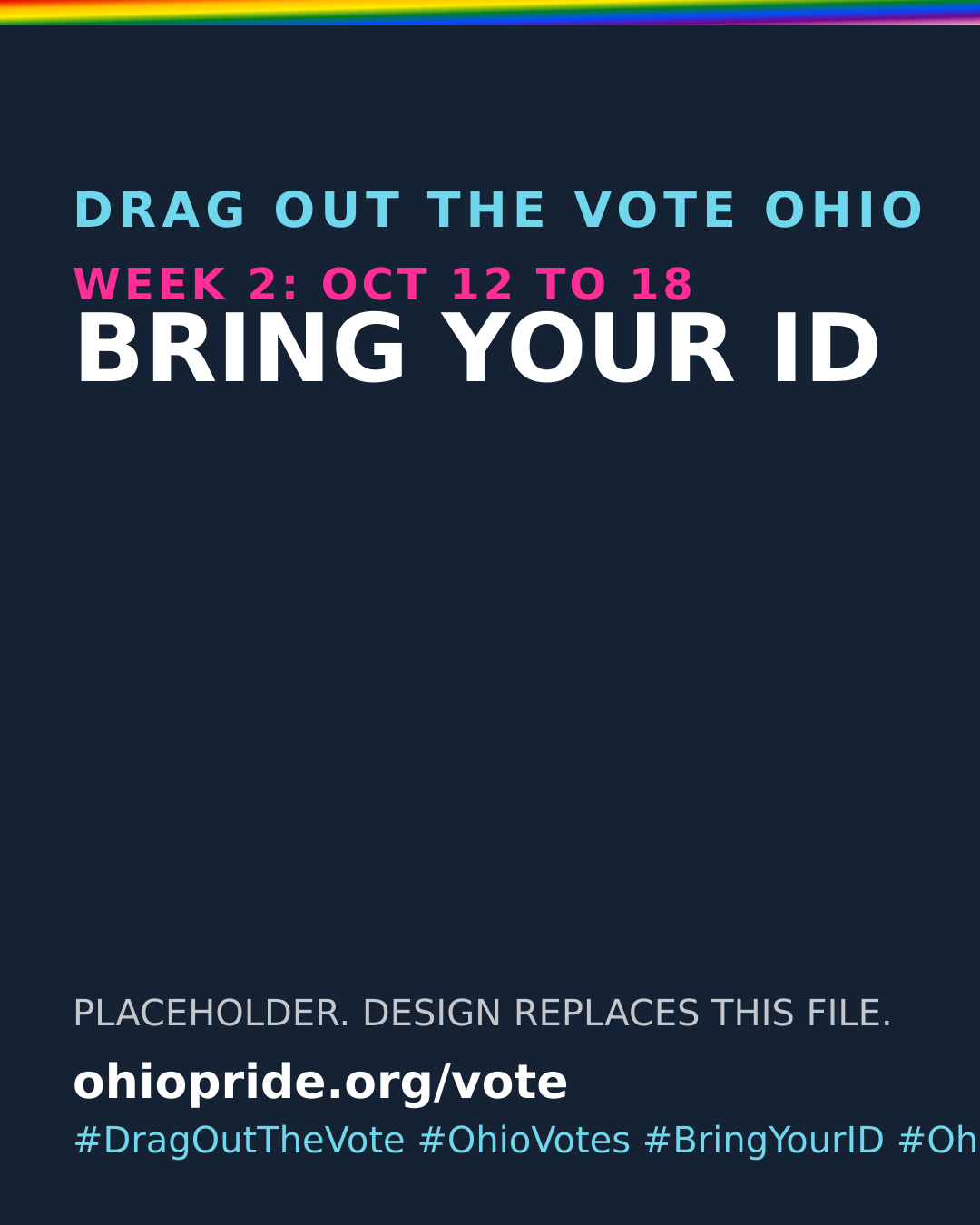 Week 2 feed graphic: Bring your ID