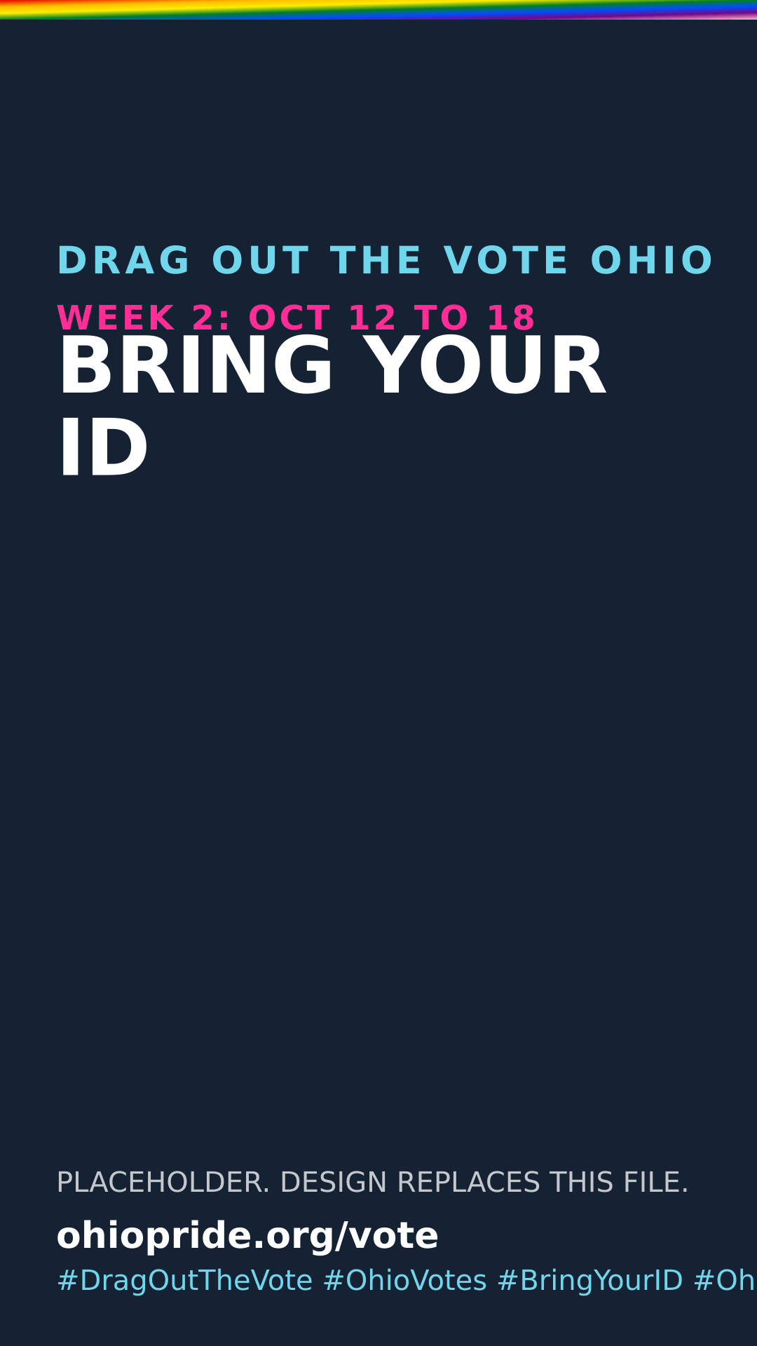 Week 2 story graphic: Bring your ID
